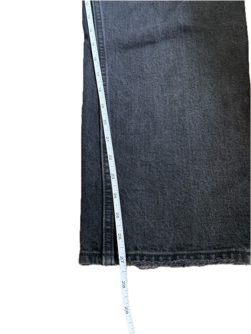 ABERCROMBIE & FITCH | The Dad High-Rise Asymmetrical Waist Jeans in Washed Black - Picture 10 of 11